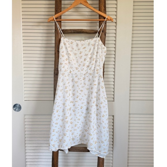 Volcom Cream color floral print dress Size M - Picture 1 of 6